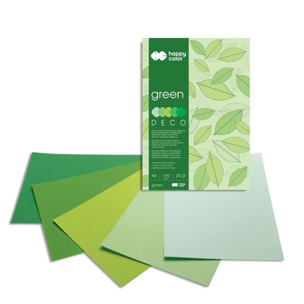 HAPPY COLOR - BLOK DECO COLOR A4 - 20K - GREEN