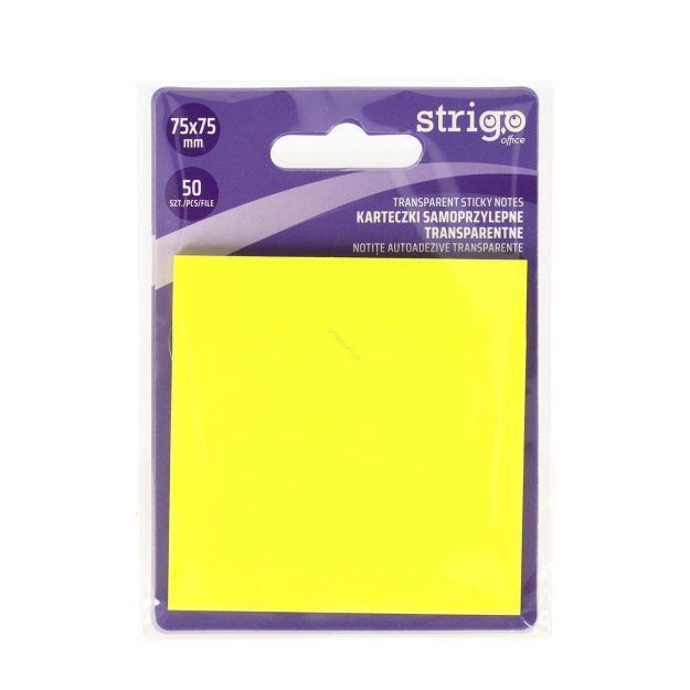 STRIGO - KARTECZKI SAMOPRZYLEPNE 75x75mm 50K NEON