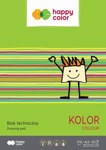 HAPPY COLOR - BLOK TECHNICZNY A3 KOLOR - 10k