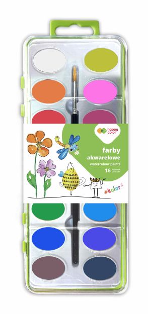 HAPPY COLOR - FARBY AKWARELOWE - 16KOL