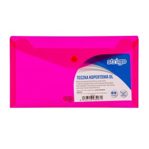 STRIGO - TECZKA KOPERTOWA PP - DL - POZIOMA RÓŻOWA