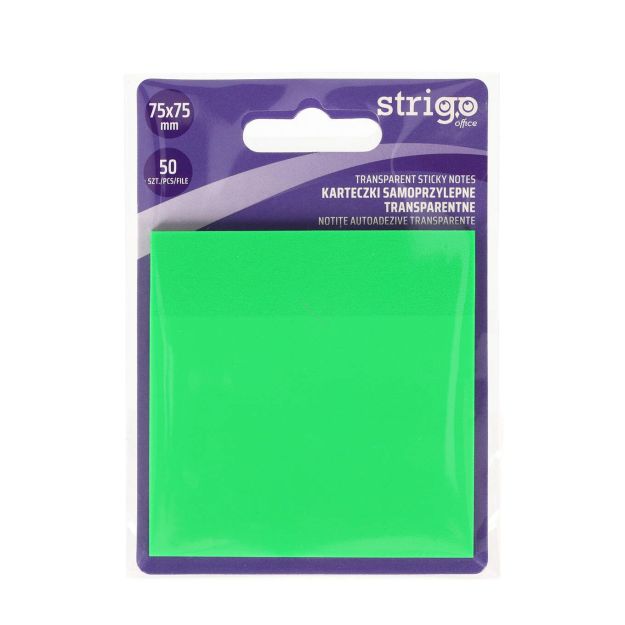 STRIGO - KARTECZKI SAMOPRZYLEPNE 75x75mm 50K NEON