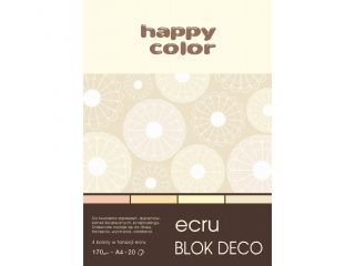 HAPPY COLOR - BLOK DECO COLOR A4 - 20K - ECRU