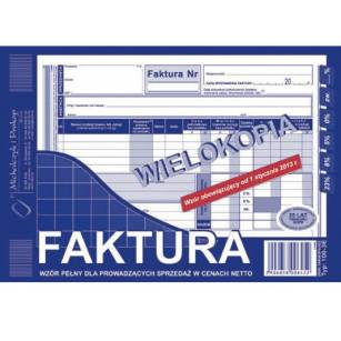MP FAKTURA VAT A5 WIELOKOPIA 100-3E