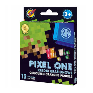 ASTRA - KREDKI GRAFIONOWE 12 KOL PIXEL ONE