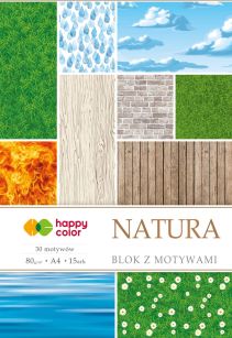 HAPPY COLOR - BLOK A4 - MOTYW - NATURA 15K