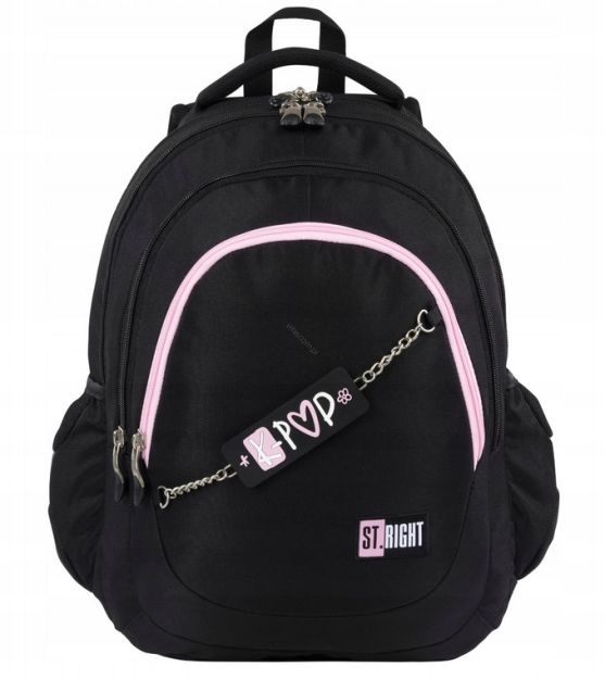 MJ - PLECAK 4-KOMOROWY STRIGHT BP-06 PINK K-POP