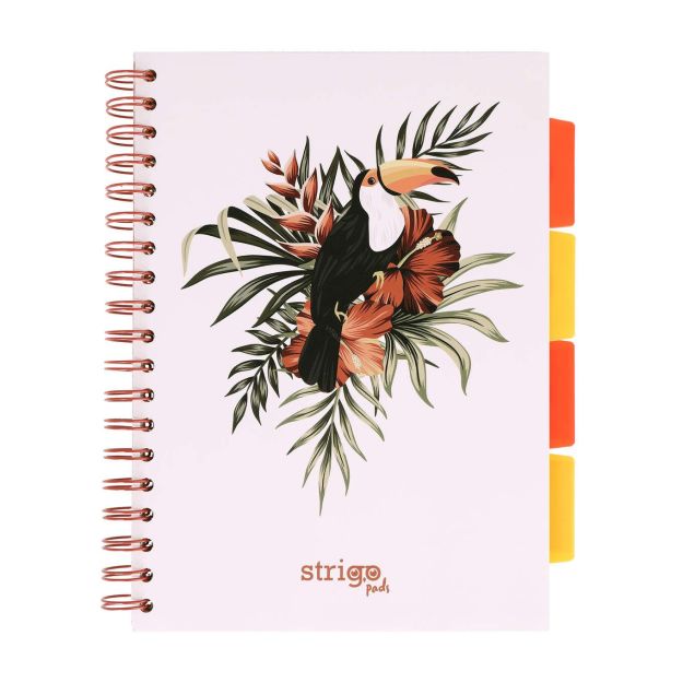 STRIGO - KOŁOZESZYT B5 - KRATKA - PELIKAN BIAŁY