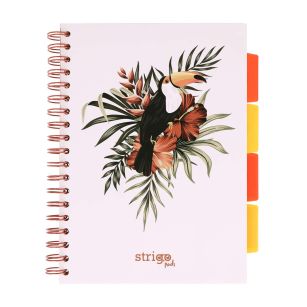 STRIGO - KOŁOZESZYT B5 - KRATKA - PELIKAN BIAŁY