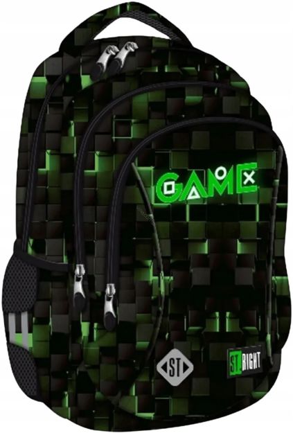 MJ - PLECAK 3-KOMOROWY STRIGHT BP-26 GREEN GAME