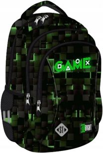 MJ - PLECAK 3-KOMOROWY STRIGHT BP-26 GREEN GAME