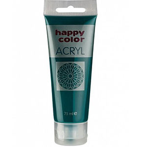 HAPPY COLOR - FARBA AKRYLOWA - 75ml - CIEMNOZIELON