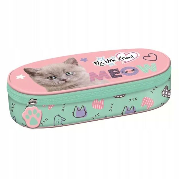 MJ - PIÓRNIK SASZETKA Z KLAPKĄ PCL-01 FLYFFY KITTY