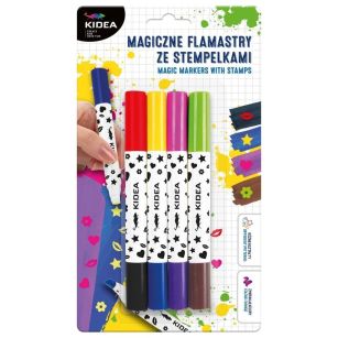 KIDEA - MAGICZNE FLAMASTRY ZE STEMPELKAMI