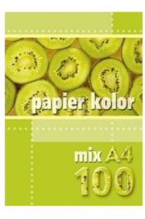 KRESKA PAPIER KSERO A4 MIX KOLORÓW - 100szt