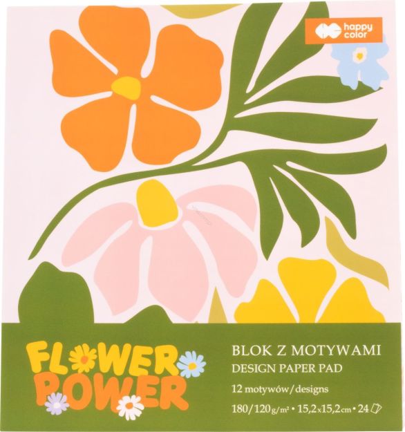 HAPPY COLOR - BLOK Z MOTYWAMI BLOOM 24K 15,2x15,2