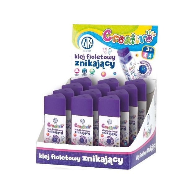 ASTRA - KLEJ TRÓJKĄT FIOLET ZNIKAJĄCY - SZTYFT 12g