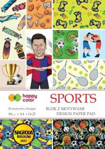HAPPY COLOR - BLOK Z MOTYWEM - SPORTS A4 16K