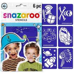 SNAZAROO - ZESTAW 6 SZABLONÓW DO TWARZY 1198001