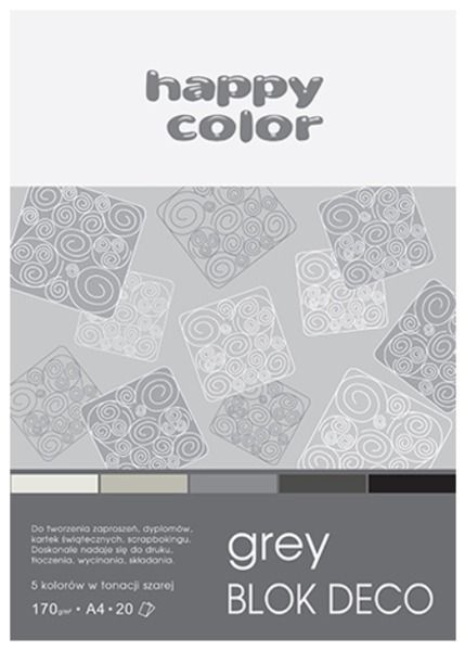 HAPPY COLOR - BLOK DECO COLOR A4 - 20K - GREY
