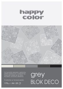HAPPY COLOR - BLOK DECO COLOR A4 - 20K - GREY