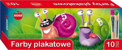MONA - FARBY PLAKATOWE - 10 KOLORÓW - 20ml