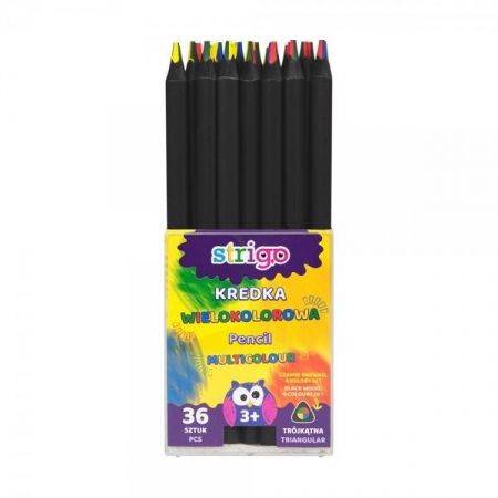 STRIGO - KREDKA WIELOKOLOROWA CZARNE DREWNO - 1szt
