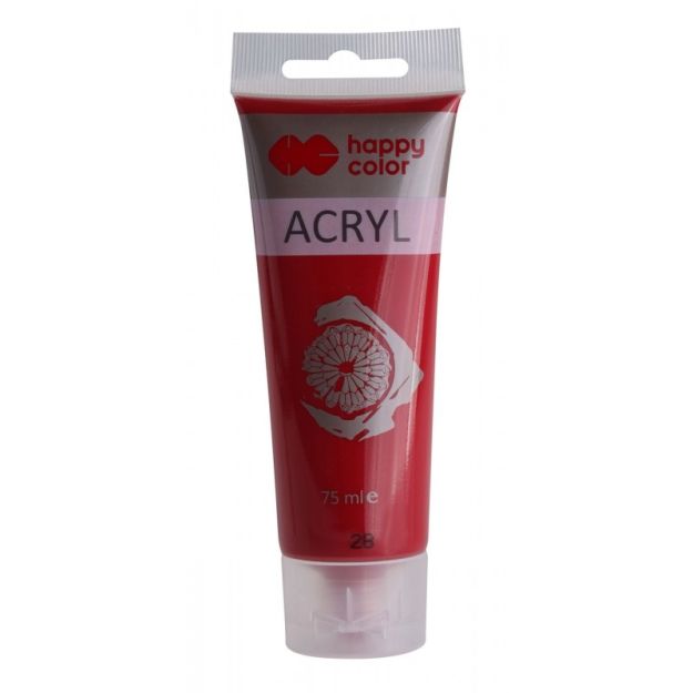 HAPPY COLOR - FARBA AKRYLOWA - 75ml - KARMINOWA