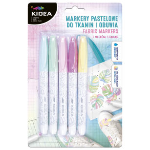 KIDEA - MARKERY DO OBUWIA I TKANIN - PASTELOWE 5KO