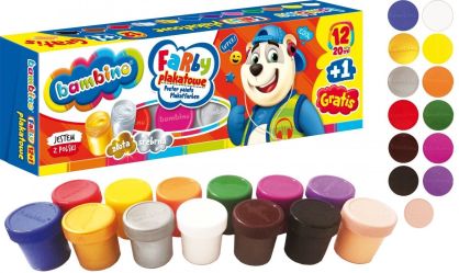 BAMBINO - FARBY PLAKATOWE - 12 KOLORÓW - 20ml