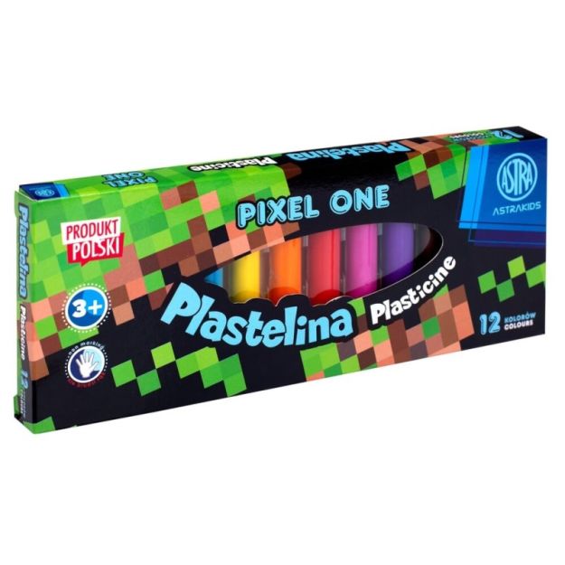 ASTRA - PLASTELINA 12 KOLORÓW PIXEL ONE