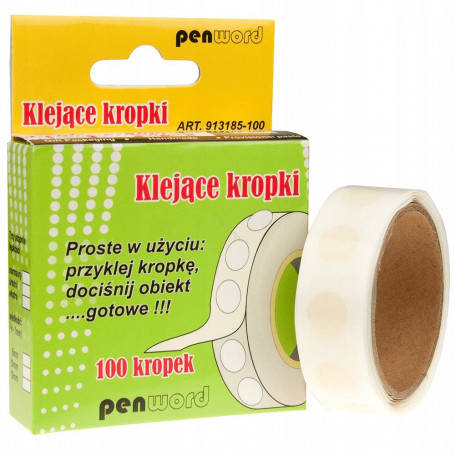 PEN WORD - KLEJĄCE KROPKI MF913185 śr. 10mm 100szt