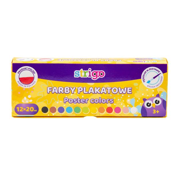 STRIGO - FARBY PLAKATOWE - 12 KOLORÓW