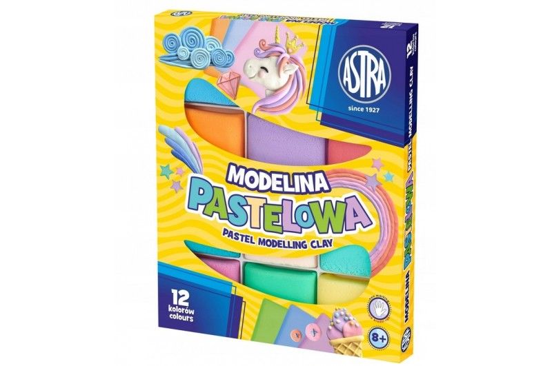 ASTRA - MODELINA 12 KOLORÓW - PASTELOWA
