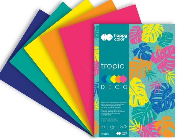 HAPPY COLOR - BLOK DECO A4 - 20K - TROPIC