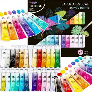 KIDEA - FARBY AKRYLOWE - 24 KOLORY