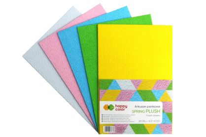 HAPPY COLOR - ARKUSZE PIANKOWE A4 - SPRING - 5szt