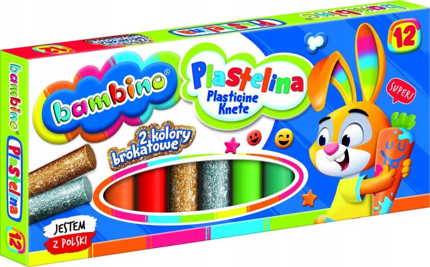 BAMBINO - PLASTELINA - 12 KOLORÓW