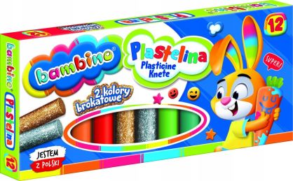 BAMBINO - PLASTELINA - 12 KOLORÓW