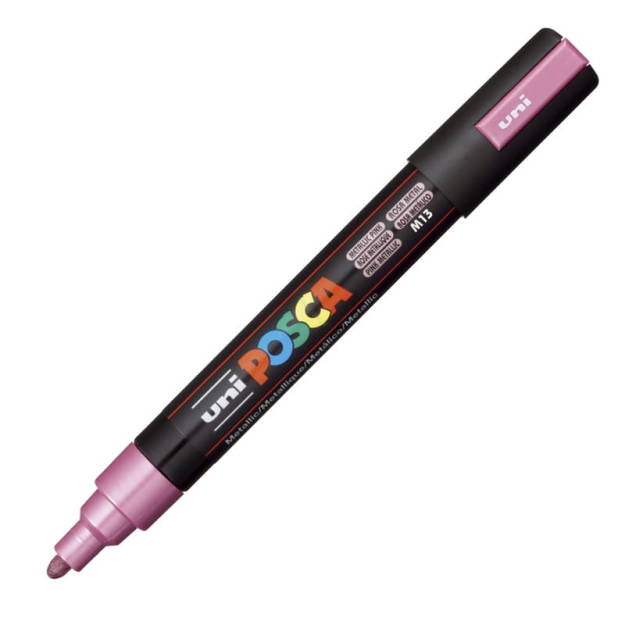 UNI - MARKER POSCA PC-5M - METALICZNY RÓŻOWY M13