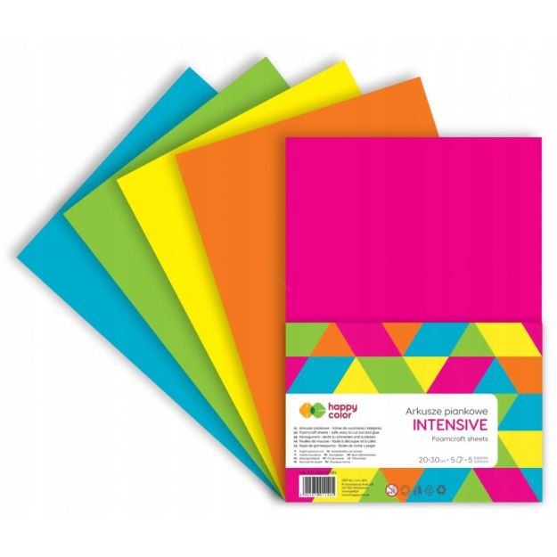 HAPPY COLOR - ARKUSZE PIANKOWE A4 5 ARK - INTENSIV