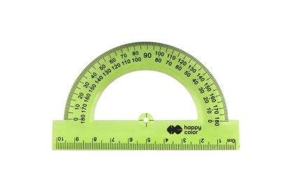 HAPPY COLOR - KĄTOMIERZ 180 STOPNI 10cm
