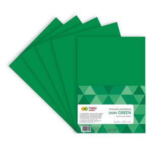 HAPPY COLOR - ARKUSZE PIANKOWE A4 5ARK - C.ZIELONE