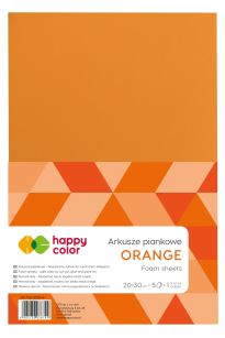 HAPPY COLOR - ARKUSZE PIANKOWE A4 5ARK - POMARAŃCZ