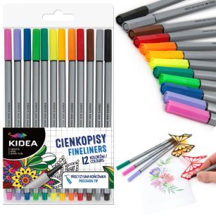 KIDEA - CIENKOPISY 12 KOLORÓW