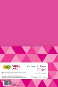 HAPPY COLOR - ARKUSZE PIANKOWE A4 5ARK - RÓŻOWY