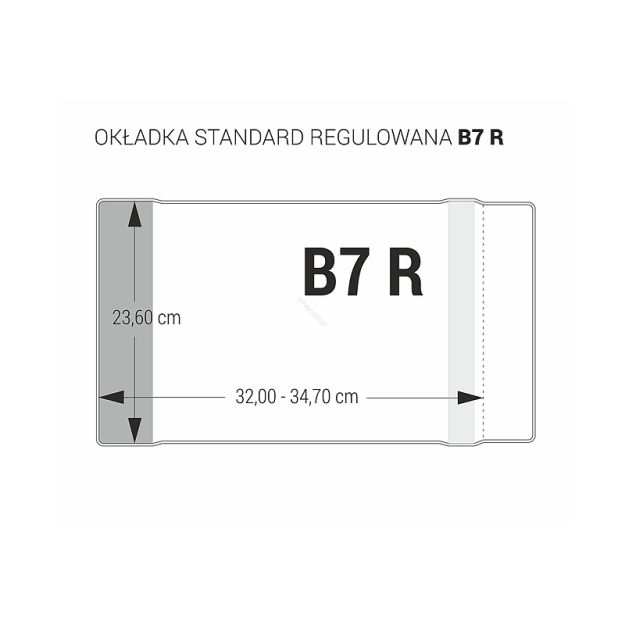 BIURFOL - OKŁADKA - 236mm - B7 - REGULOWANA B