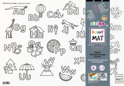 STRIGO - FUNNY MAT - WHITE - ALFABET