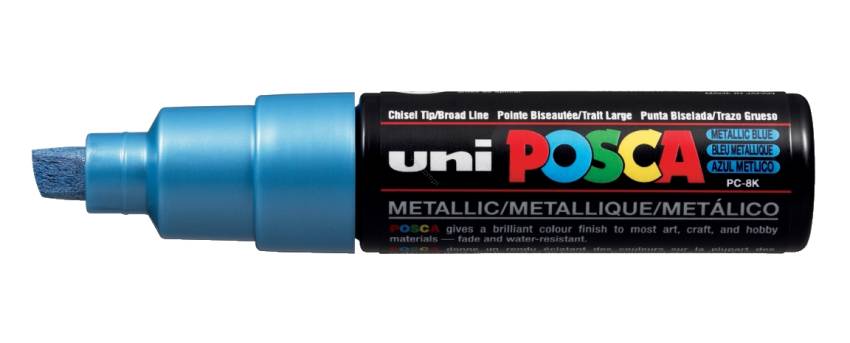 UNI - MARKER POSCA PC-8K - METALICZNY NIEBIESKI 33