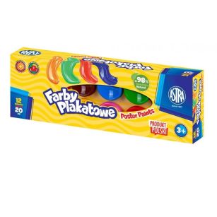 ASTRA - FARBY PLAKATOWE 12 KOL 20ml STANDARD BOX